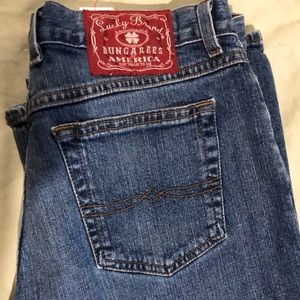 Lucky brand dungarees size 10/30 Mid rise